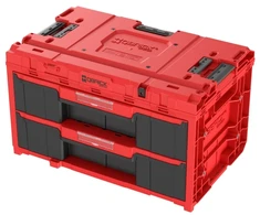 QBRICK ONE įrankių dėžė su 2 stalčiais 2.0 Raudonas