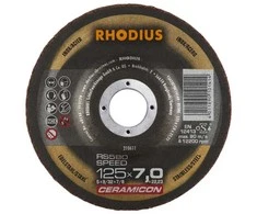 Grąžtas Rhodius Metalo šlif. diskas SPEED 125x7x22,23 mm
