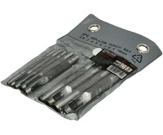 Skylių pramušėjų rinkinys, FASTER TOOLS, 9 vnt.