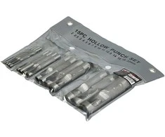 Skylių pramušėjų rinkinys, FASTER TOOLS, 12 vnt.