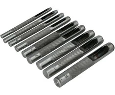 Skylių pramušėjų rinkinys, FASTER TOOLS, 9 vnt.