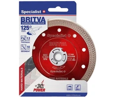 SPECIALIST+ deim. diskas BRITVA, 125x1.2x22 mm