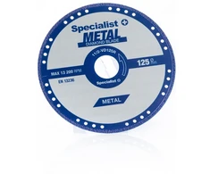 SPECIALIST+ deim. pj. diskas metalui 125x1.4x22.23 mm