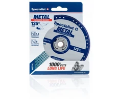 SPECIALIST+ deim. pj. diskas metalui 125x1.4x22.23 mm