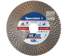SPECIALIST+ deim. pjovimo-šlifavimo diskas, 125mm