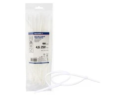 Specialist+ Dirželis nailon. baltas 4,6x250mm,100vnt