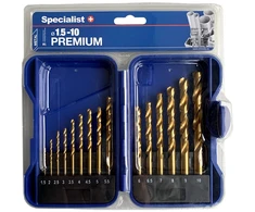 SPECIALIST+ grąžtų rinkinys TITANIUM, 1.5-10 mm, 15 vnt.