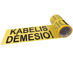 SPECIALIST+ juosta „DĖMESIO KABELIS“, 200 mm x 250 m