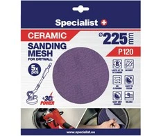 Specialist+ keramikinis tinklelis MESH, 225 mm, P120, 5 vnt.