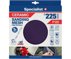 Specialist+ keramikinis tinklelis MESH, 225 mm, P120, 5 vnt.