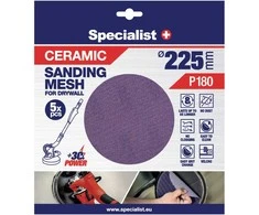 Specialist+ keramikinis tinklelis MESH, 225 mm, P180, 5 vnt.