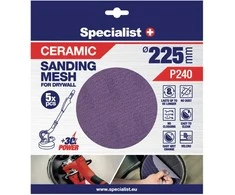 Specialist+ keramikinis tinklelis MESH, 225 mm, P240, 5 vnt.