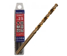 SPECIALIST+ metalo grąžtas COBALT, 2.5 mm, 10 vnt.
