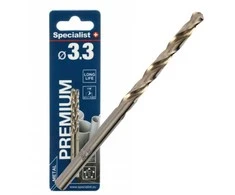 SPECIALIST+ metalo grąžtas BASIC, 3.3mm, 2 vnt.