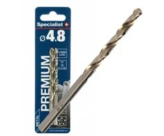 SPECIALIST+ metalo grąžtas BASIC, 4.8mm, 2 vnt.