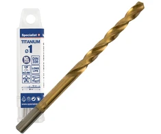 SPECIALIST+ metalo grąžtas TITAN, 1 mm, 10 vnt.