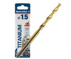 SPECIALIST+ metalo grąžtas TITAN, 1.5 mm, 2 vnt.