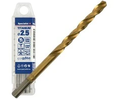 SPECIALIST+ metalo grąžtas TITAN, 2.5 mm, 10 vnt.