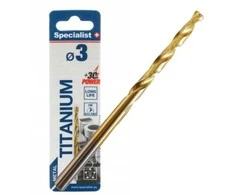 SPECIALIST+ metalo grąžtas TITAN, 3 mm