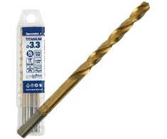 SPECIALIST+ metalo grąžtas TITAN, 3.3 mm, 10 vnt.