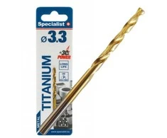 SPECIALIST+ metalo grąžtas TITAN, 3.3 mm