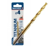 SPECIALIST+ metalo grąžtas TITAN, 4 mm
