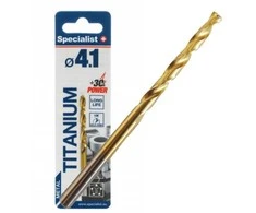 SPECIALIST+ metalo grąžtas TITAN, 4.1 mm