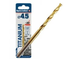 SPECIALIST+ metalo grąžtas TITAN, 4.5 mm