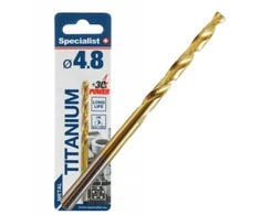 SPECIALIST+ metalo grąžtas TITAN, 4.8 mm