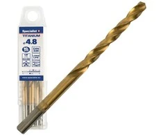 SPECIALIST+ metalo grąžtas TITAN, 4.8 mm, 10 vnt.