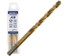 SPECIALIST+ metalo grąžtas TITAN, 4.8 mm, 10 vnt.