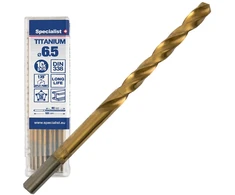 SPECIALIST+ metalo grąžtas TITAN, 6.5 mm, 10 vnt.