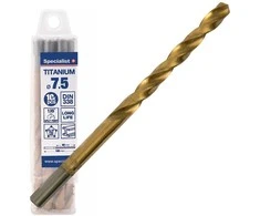 SPECIALIST+ metalo grąžtas TITAN, 7.5 mm, 10 vnt.