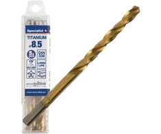 SPECIALIST+ metalo grąžtas TITAN, 8.5 mm, 5 vnt.