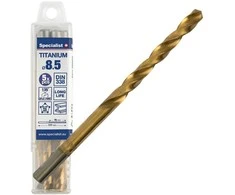 SPECIALIST+ metalo grąžtas TITAN, 8.5 mm, 5 vnt.