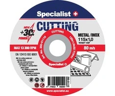 SPECIALIST+ metalo pj.diskas CUTTING, 115x1.0x22 mm