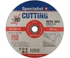 SPECIALIST+ metalo pj.diskas CUTTING, 230x1.6x22 mm