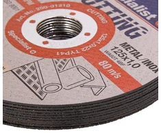 SPECIALIST+ metalo pj.diskas CUTTING, 125x1x22 mm 10 vnt. metal. d