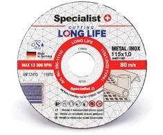 Grąžtas SPECIALIST+ metalo pj.diskas LONG LIFE, 115x1x22 mm