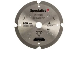 SPECIALIST+ pj. diskas pluošt. cementui, 4T 165 x 20 mm
