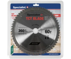 Pjovimo diskas medienai Specialist+ Wood; 260x30 mm; Z60