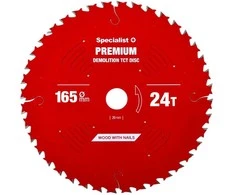 Pjovimo diskas 165x24Tx20mm, Demolition PREMIUM, SPECIALIST+