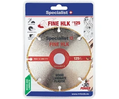SPECIALIST+ pjovimo diskas FINE HLK, 125 mm