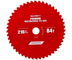 Pjovimo diskas 216x84Tx30mm, Multimaterial PREMIUM, SPECIALIST+