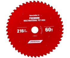 Pjovimo diskas 216x60Tx30mm, Multimaterial PREMIUM, SPECIALIST+