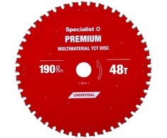 Pjovimo diskas 190x48Tx30mm, Multimaterial PREMIUM, SPECIALIST+