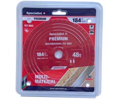 Pjovimo diskas 184x48Tx20/16mm, Multimaterial PREMIUM, SPECIALIST+