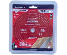 Pjovimo diskas 184x48Tx20/16mm, Multimaterial PREMIUM, SPECIALIST+