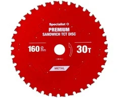 Pjovimo diskas 160x30Tx20mm, Sandwich PREMIUM, SPECIALIST+