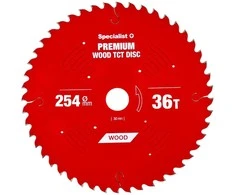Pjovimo diskas 254x36Tx30mm, Wood PREMIUM, SPECIALIST+